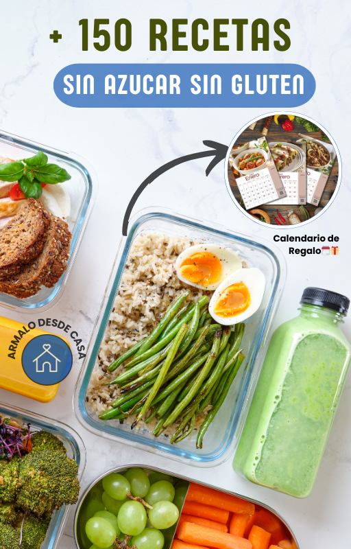 +150 Recetas Sin Azúcar Sin Gluten🥗 + 🗓️ Calendario Imprimible 🎁