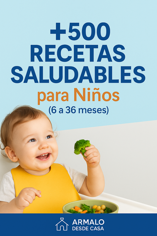 +500 Recetas Saludables para niños de 0 a 5 años 👶